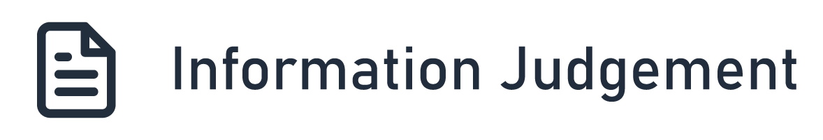 Information Judgement Icon